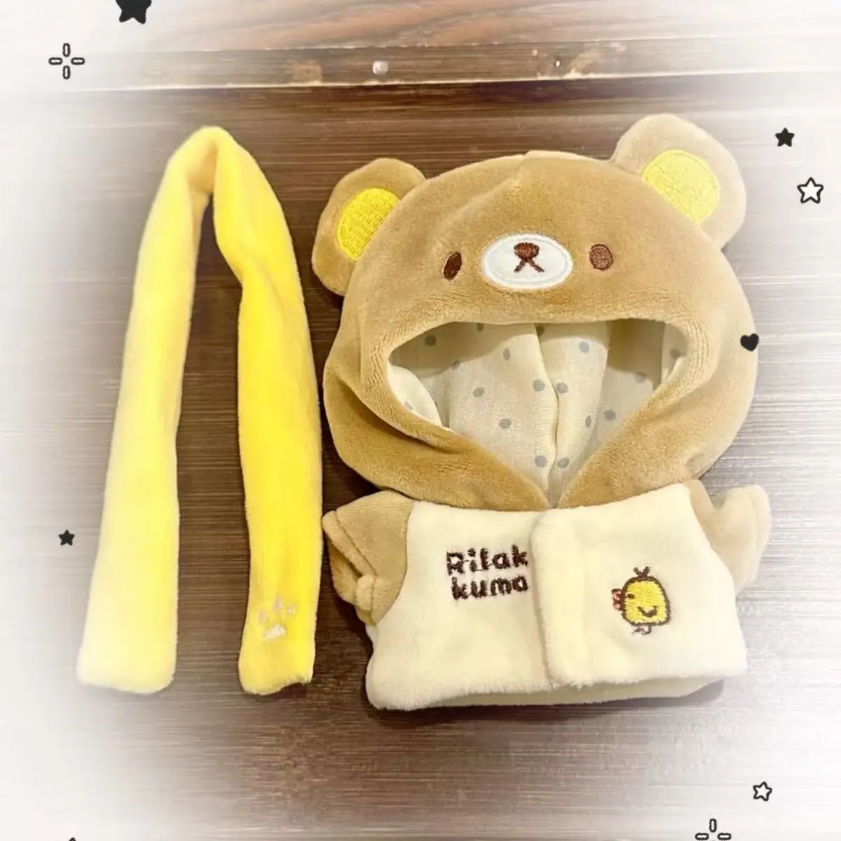 

10cm Rilakkuma Clothes Only Baby Clothes No Baby Cute Cartoon Dress Up Doll Clothes Cotton Doll Doll Clothes