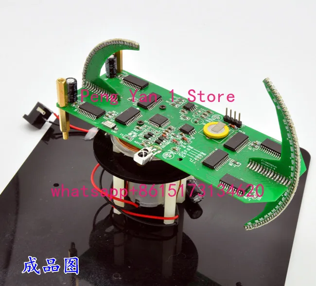 

Double spherical rotating LED display screen POV clock kit advertising screen display screen globe DIY kit loose parts
