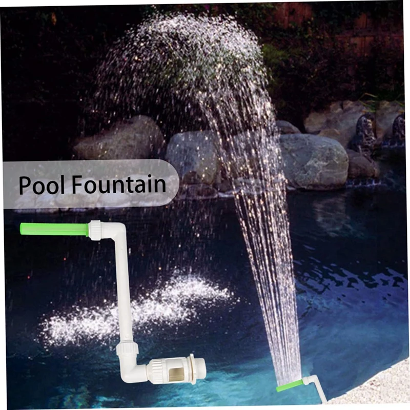 ABUP-Glowing Single Head Fountain Spray For Ground Underground Pool With Adjustable Waterfall Pond Decorative Fountain