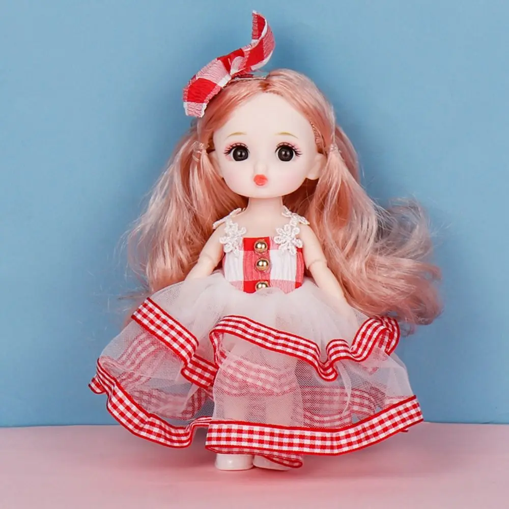 Leuke Grote Ogen 16 cm BJD Pop 16 cm Figuur 1/12 Schaal Beweegbare BJD Pop Zoete Beweegbare Bjd Mini 16 cm Pop Diy Geschenken