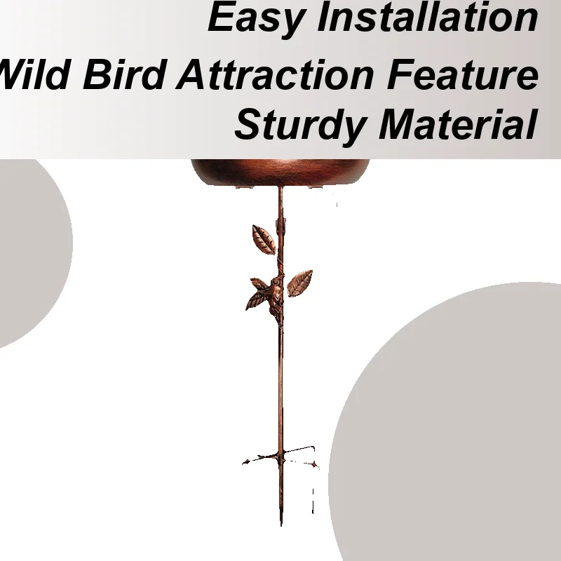 

Садовая ванна для птиц, 30 дюймов, прочная железная уличная ванна для птиц для улицы, винтажная стоячая чаша для птичьей ванны для наружного сада, патио, двора