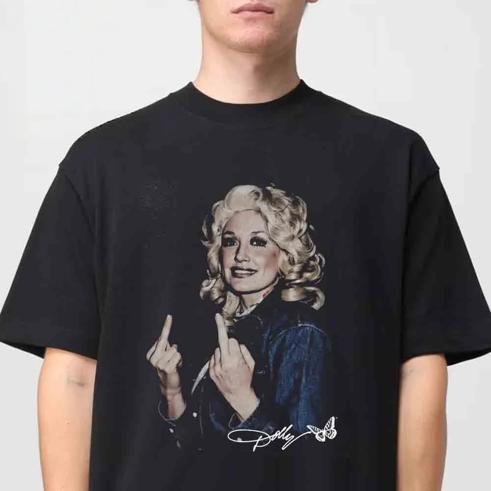 2026 Dolly Parton Gedenkdruck T-Shirt für Männer und Frauen Sommer Baumwollkleidung Mode Übergroßes Kurzarm-Oberteil Streetwear – Detail 2