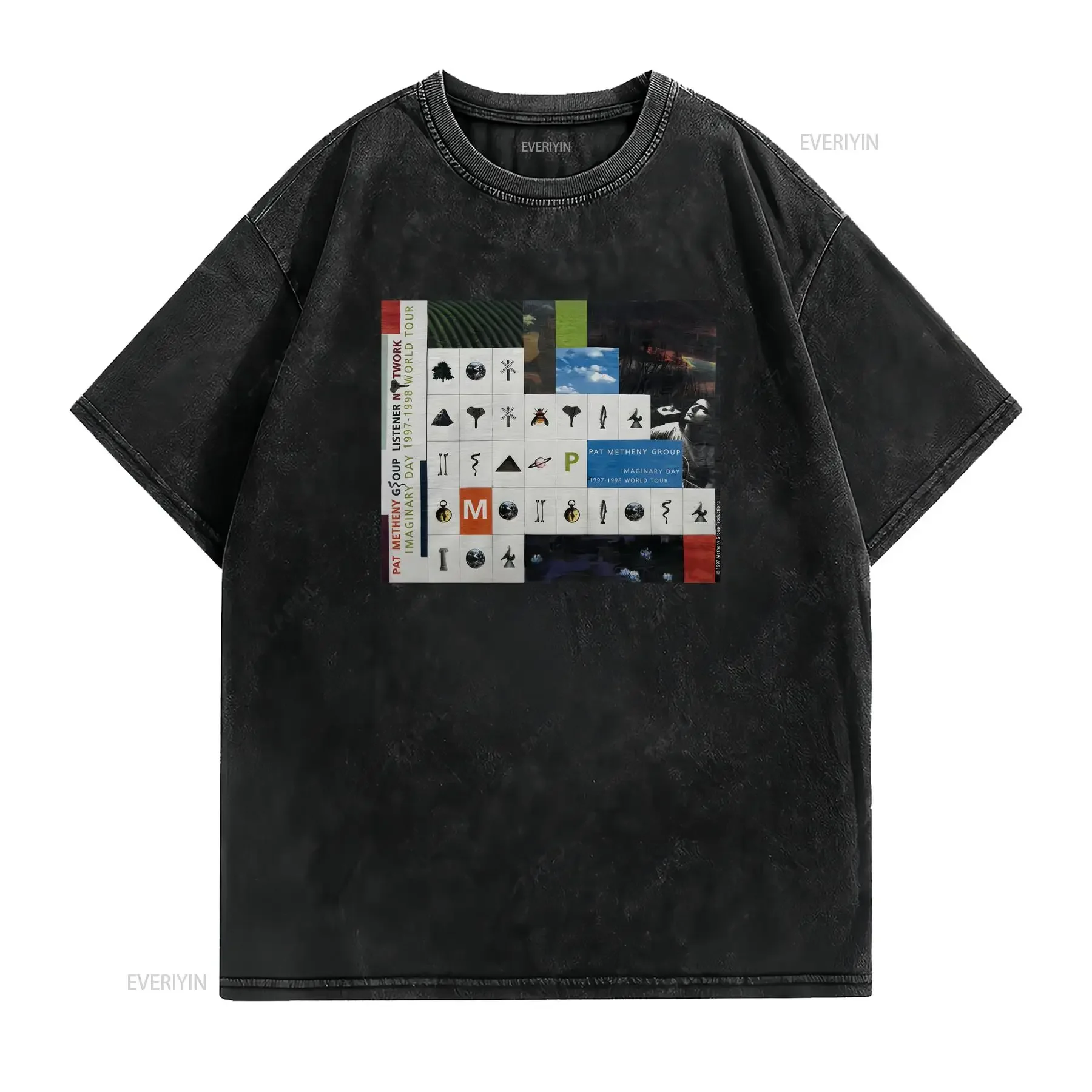 90s Pat Metheny Group Imaginary Day T shirt Cotton S 4XL US377 vintage Washed designer clothes Breathable Soft Casual graphic