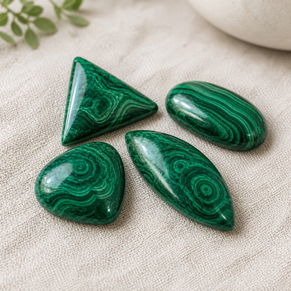 1PC Natural Malachite Freeform Rough Stone Irregular Loose Gemstone for Jewelry Necklace Pendant Craft