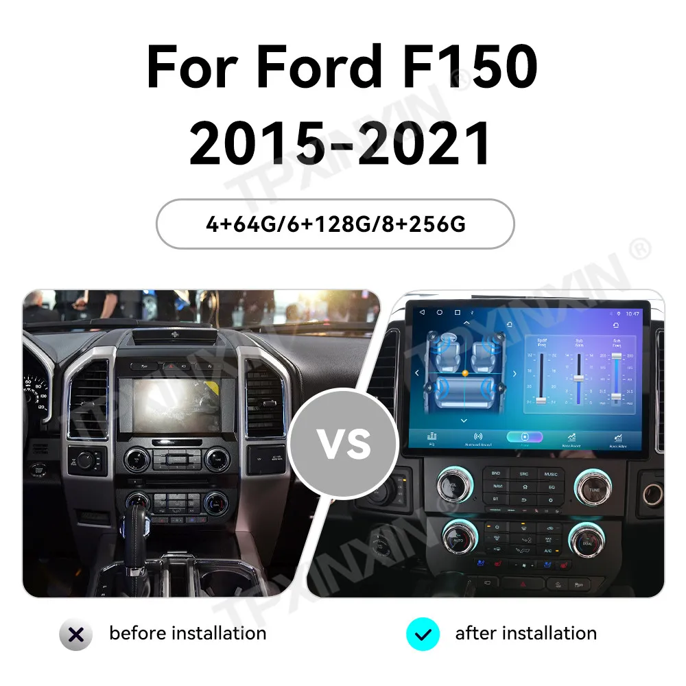 For Ford F150 F250 F350 Raptor 2015 - 2019 Android Car Radio 2Din Stereo Receiver Autoradio Multimedia Player GPS Navi Head Unit