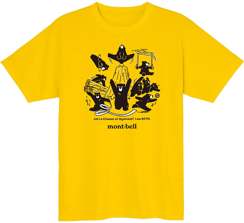 Climber Gymnast Bears Camping Brand Graphic Tee Cotton Mens Womens T-Shirt Outdoor Casual Top