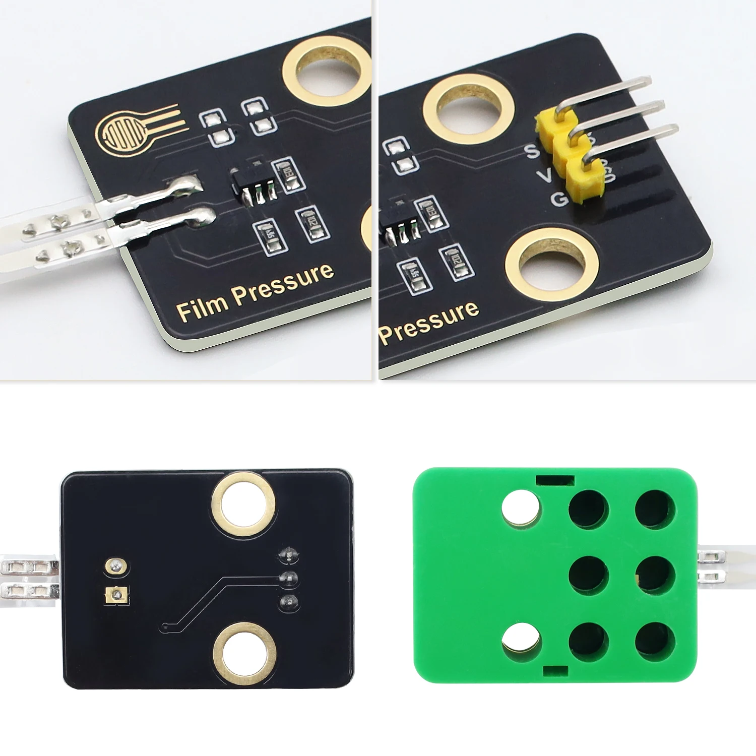 Resistive Thin-Film Pressure Sensor Module  for Arduino, Raspberry Pi ,Microbit Development Compatible With Lego Blocks