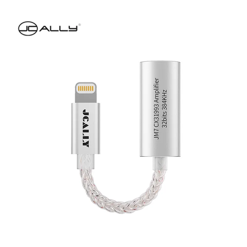 JCALLY JM7 USB TypeC/Light-ning To 3.5mm Digital Audio Cable DAC CX31993 For Android/Apple Adapter Decode Amp 32bit/384KHz