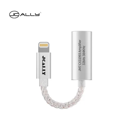 Imagen 2 del producto JCALLY JM7 USB TypeC/Light-ning a Cable de Audio Digital de 3,5mm DAC CX31993 para adaptador Android/Apple amplificador de decodificación 32 bits/384KHz