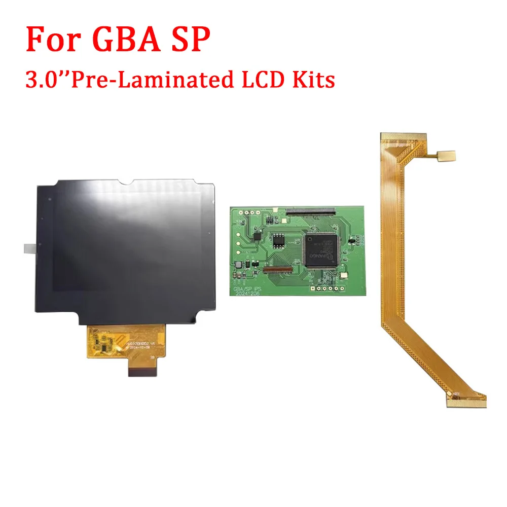 3,0-дюймовый предварительно ламинированный IPS ЖК-экран для GameBoy Advance SP 640*960, разрешение, ламинированный ЖК-дисплей с высокой подсветкой и подсветкой для GBASP