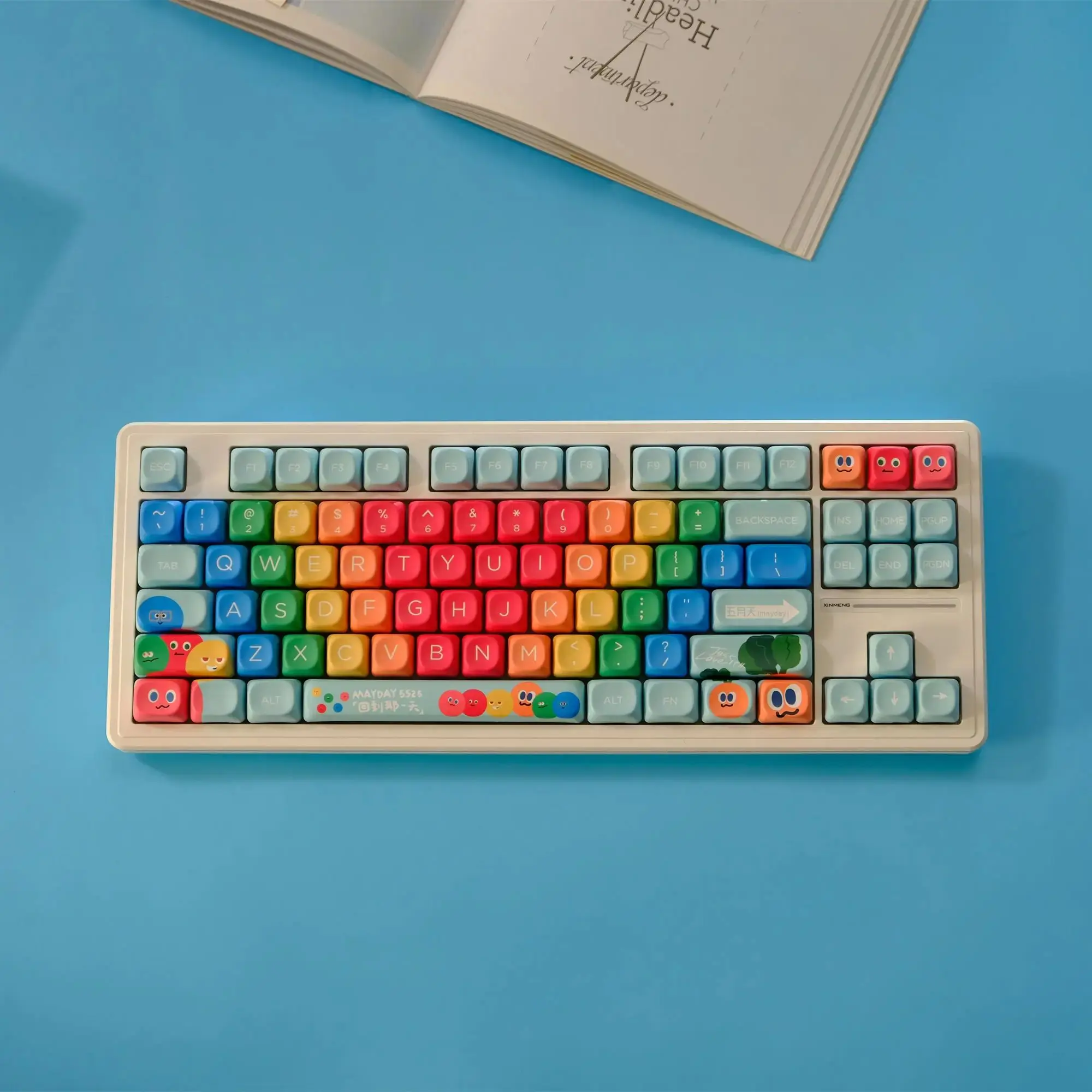 

Mayday Keycaps Set 132 Keys PBT Material Keycaps MOA XOA Profile DYE-SUB For MX Switch Wooting Mechanical Keyboard Keycap