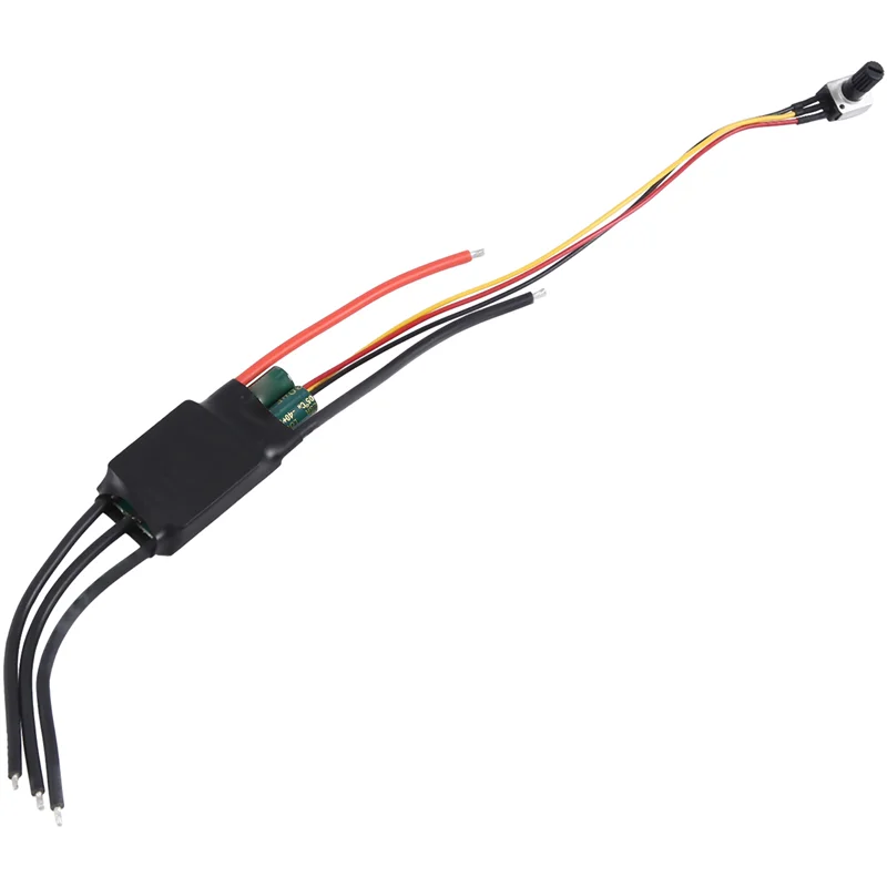 Contrôleur de vitesse de carte d'entraînement de moteur sans balais avec potentiomètre, pilote de moteur CC, Hallless, 3 phases, BLDC, 6-20V, 200W