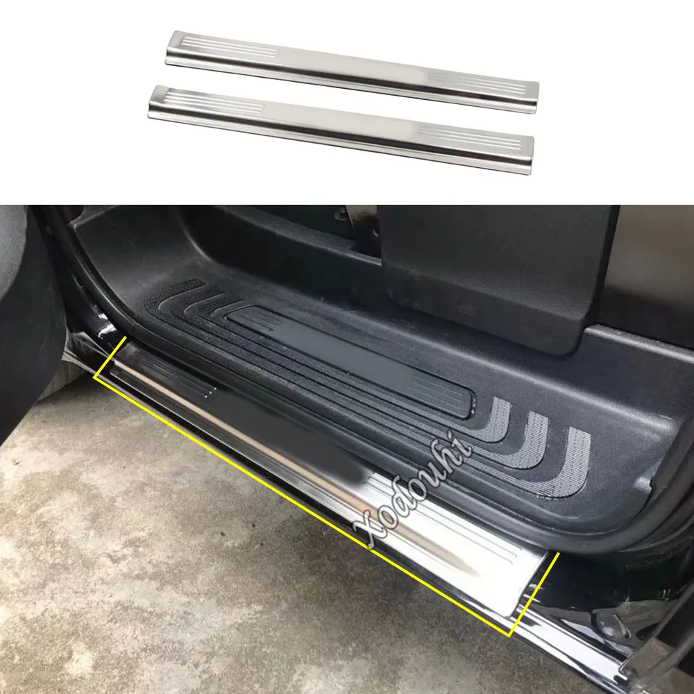 

Pedal Door Sill Scuff Plate Cover Stick Outside Threshold 2PCs For Mercedes Benz Vito W447 2016 2017 2018 2019 2020 2021 2022