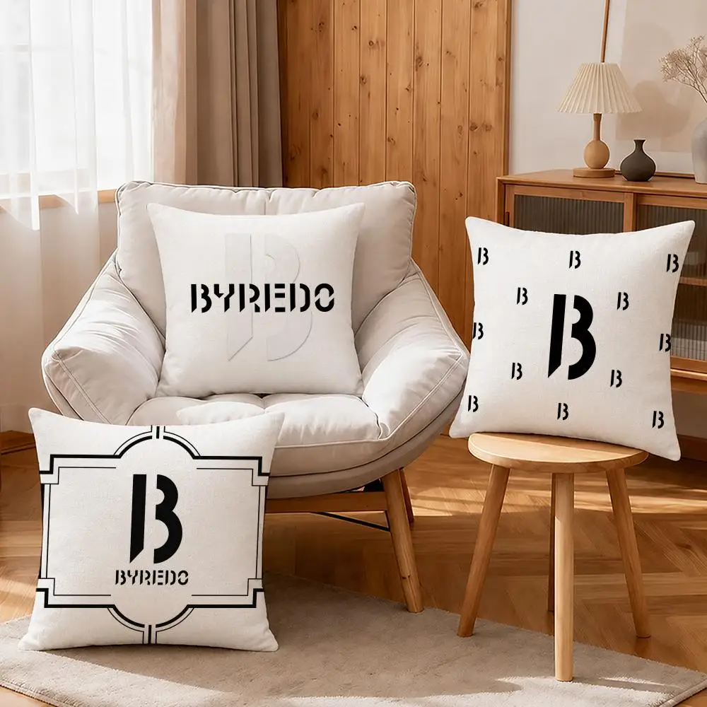 Brand Byredo Cushion Cover Linen Anti-Mite Antibacterial Cushion Cover Invisible Zipper Sofa Decor