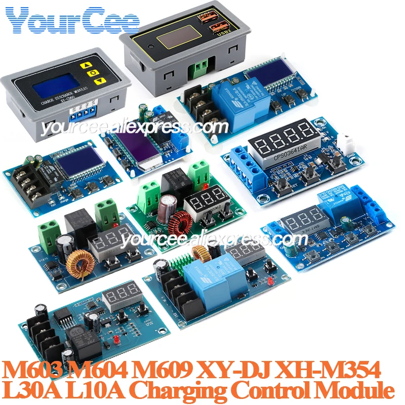 Lead-Acid Lithium Battery Charger Control Module Automatic Charging Overcharge Protection M603 M604 L30A L10A ZK-BC CD60 CD60L