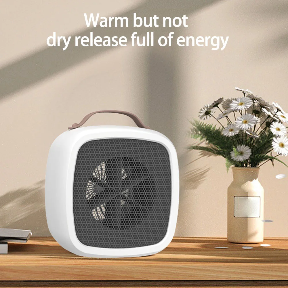 Portable Space Heater Mini Desktop Warm Air Fan Fast Heating Lightweight Electric Heater Personal Warmer for Home Office