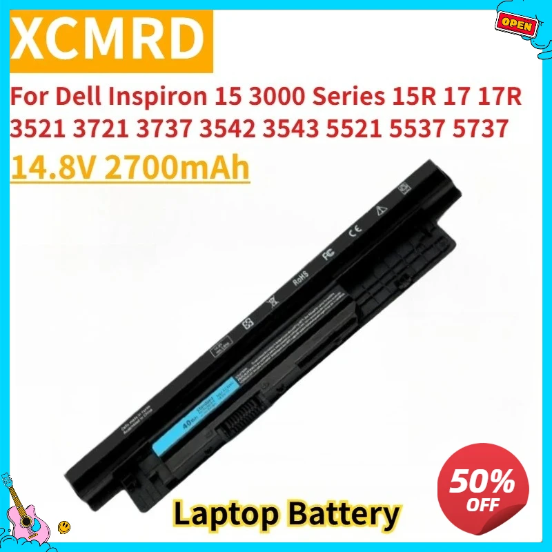 

New Replacement Battery 14.8V 2700mAh XCMRD for Dell Inspiron 15 3000 Series 15R 17 17R 3521 3721 3737 3542 3543 5521 5537 5737