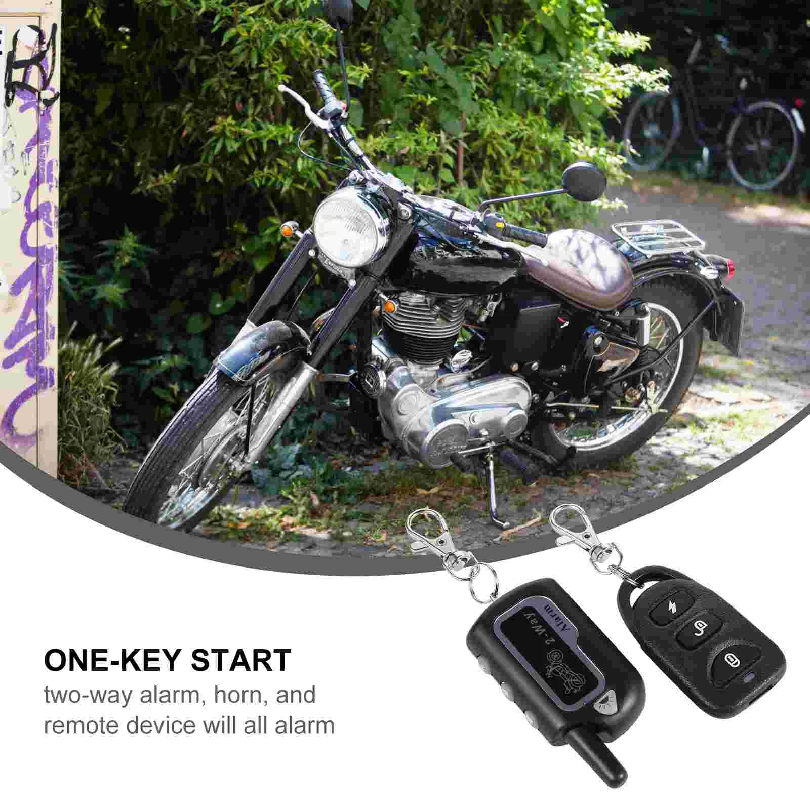 Two-Way Anti-Theft Alarm Motorbike System 2 Tool Safety Security Supply Motorcycle