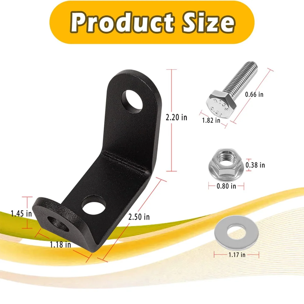 For BoatBuckle G2 Universal Strap Mounting Bracket Kit #F14254 Retractable Transom Straps Mounting Bracket Kit