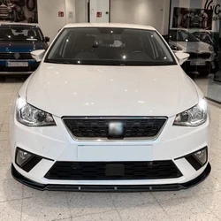 For Seat Ibiza MK5 Standard/FR 2017-2024+ Car Front Bumper Lip Lower Diffuser Splitter Body Kit Spoiler Gloss Black Tuning