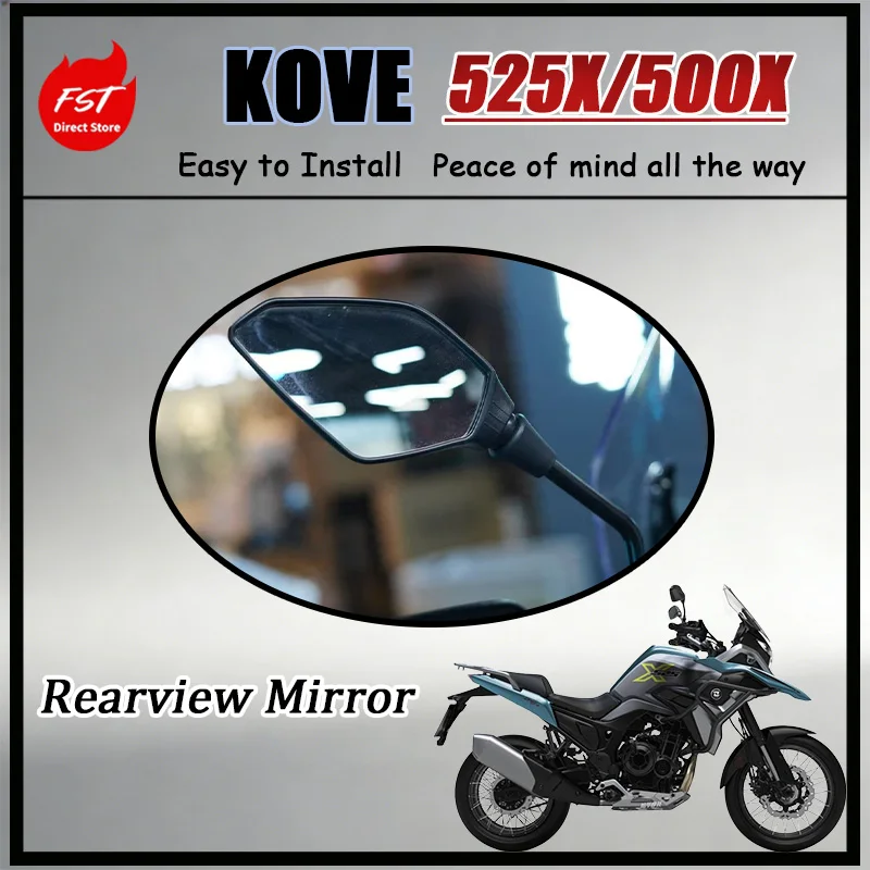 

FOR KOVE Motorcycle Rearview Mirror Accessories ZF500GY Genuine Mirror 525/500/400X 800X with Original Thread Screw Easy Install