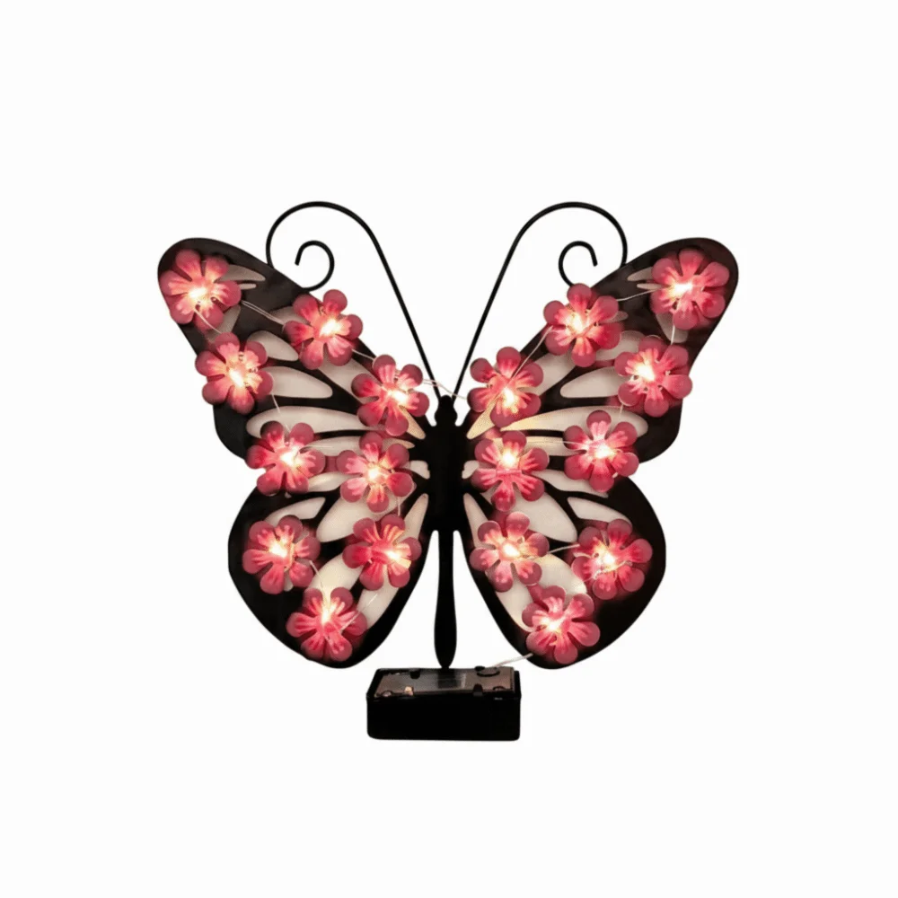 Solar Butterfly Wall Sconce Solar Butterfly Wall Sconce Outdoor Decorative Light Landscape Atmosphere Light for 1.2V/0.5W