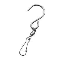 8pcs Swivel Hooks 360 degree Stainless Steel Hanging Clips Anti rust S hooks for Wind Spinners Bird Feeders Decorations Mini