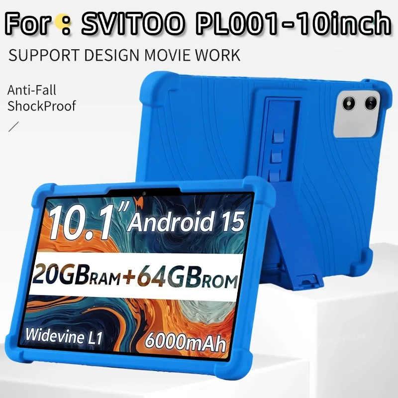 

SVITOO PL001 10,1-дюймовый чехол для планшета, силиконовый мягкий чехол-подставка для SVITOO PL001 Защитный чехол