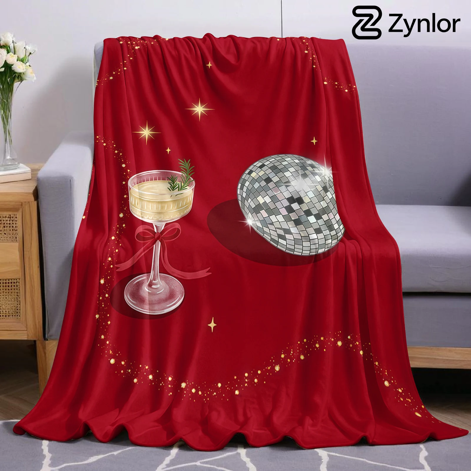 Party Disco Halloween Flannel Fleece Blanket Fluffy Warm Cozy Throw for Sofa Bedroom Home Holiday Decoration Gift