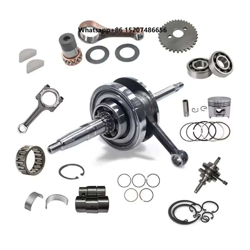 Complete Steel Crankshaft Assembly Connecting Rod for 100cc/125cc 2-Stroke Motorcycle Engine Scooter Parts New 6-Month Warranty
