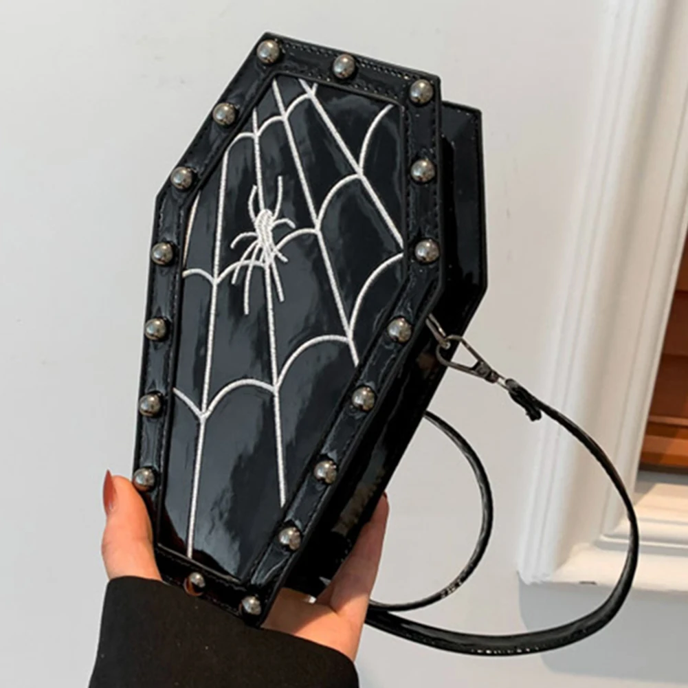 Modna torba Crossbody Halloween PU Rose Spider weeczki 2023 nowość 3D kreskówka torebka na telefon Y2K gotycka tornister