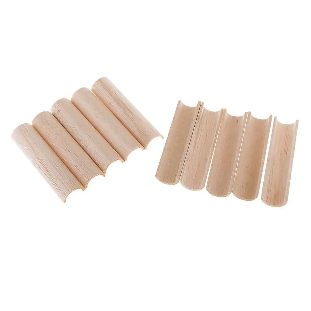 

3 Sizes Wood Half Round Bar Wooden for Woodcraft Woodworking DIY