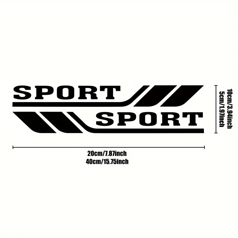 2PCS/SET Sport-Themed Car Sticker, Unique Auto Accessory for Car Personalization