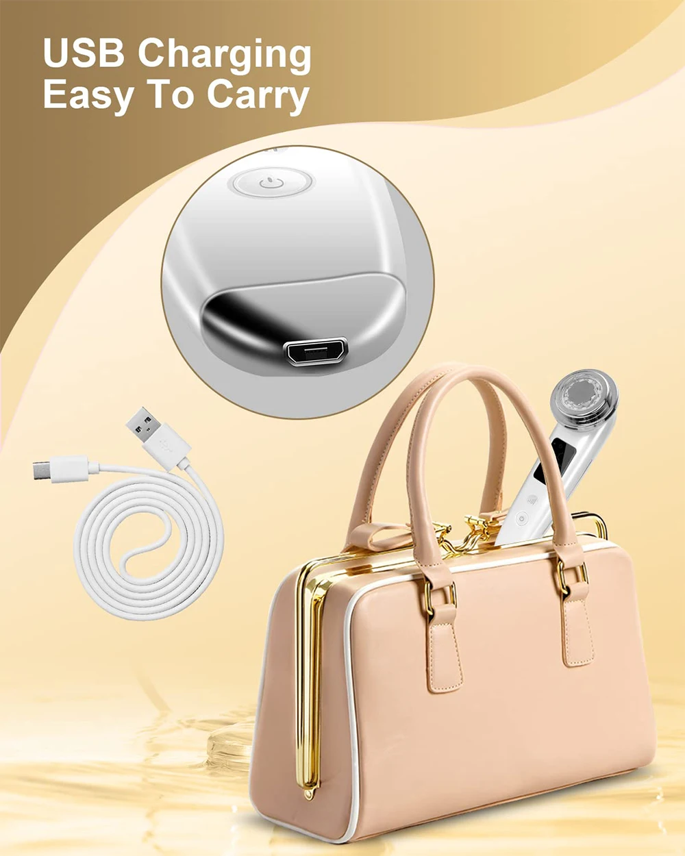 EMS Microcurrent Face Lift Device – LED + Heating + Vibration Facial Massager