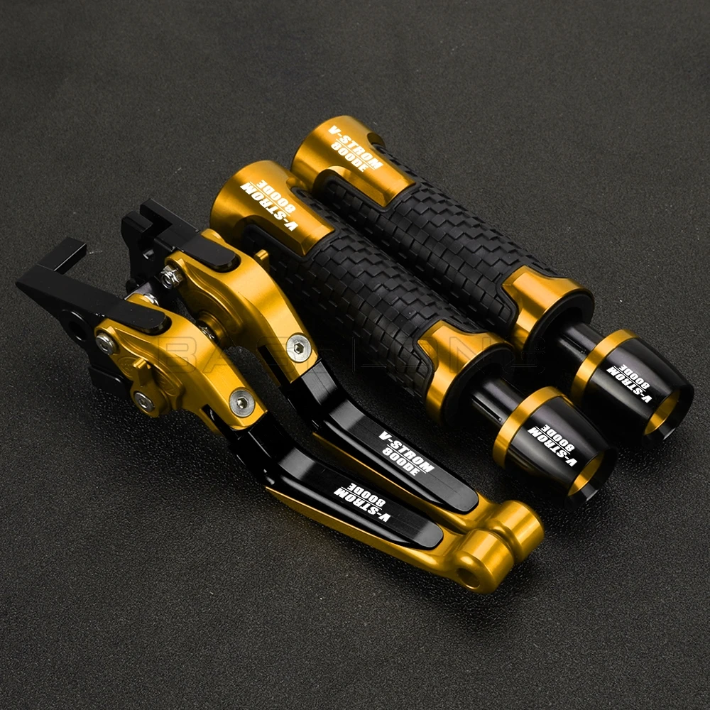 For SUZUKI V-STROM 800 DE 2023 2024 2025 Adjustable Brake Clutch Lever Handlebar Grips Ends V-STROM800DE VSTROM 800DE ADVENTURE