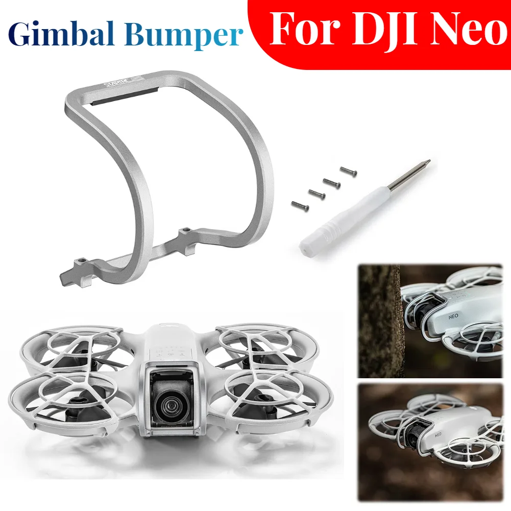 Gimbal Bumper Camera Lens Protector Bumper Aluminum Alloy Anti-Collision Bumper Guards Protect Bar Camera Guard for DJI Neo