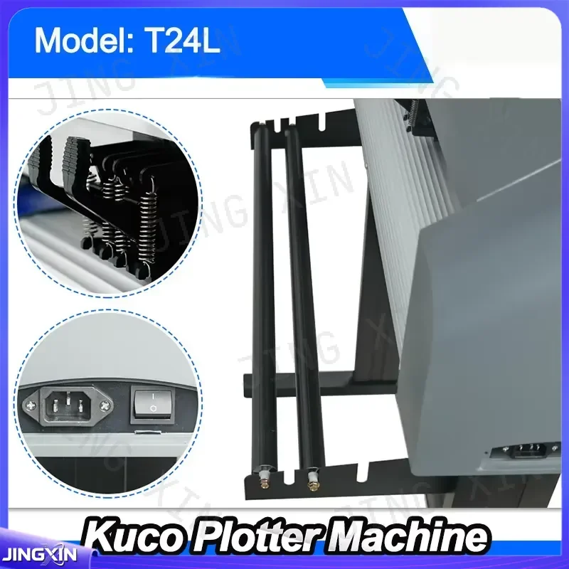 Custom for T-24L Portable Electric Cutting Machine 24 Inch Vinyl Cutter Plotter for Sticker T-Shirt Scrapbooking Craft Tool