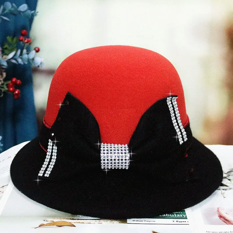 Fall And Winter British Hat Retro Sheep Woolen Felt Hat Elegancefashion Basin Hat Easiest For Match Fisherman Hat Small Face
