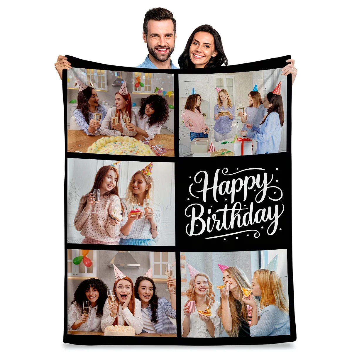 Customize 5 photo blankets, unique birthday blessing blankets, to record the wonderful moments of the birthday. The top choice a