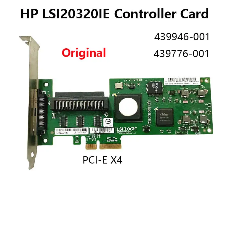 

HXATech - Original for HP LSI20320IE PCI-E X4 SCSI Adapter Card 439946-001 439776-001 RAID Controller Card