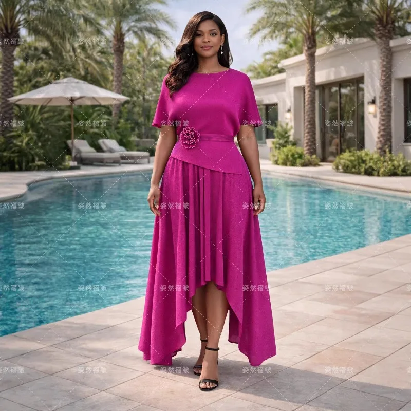 

Miyake Pleated Women's T-Shirt 2026 Europe New Short Sleeve Top Stretch Half Skirt Plus Size Stretch Africa Lightweight Suit