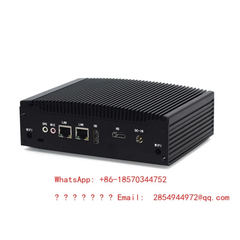 Fanless Embedded Mini Industrial Computer with I5 I7 Processor Dual HDMI Dual RS232 COM Ports for Industrial Control