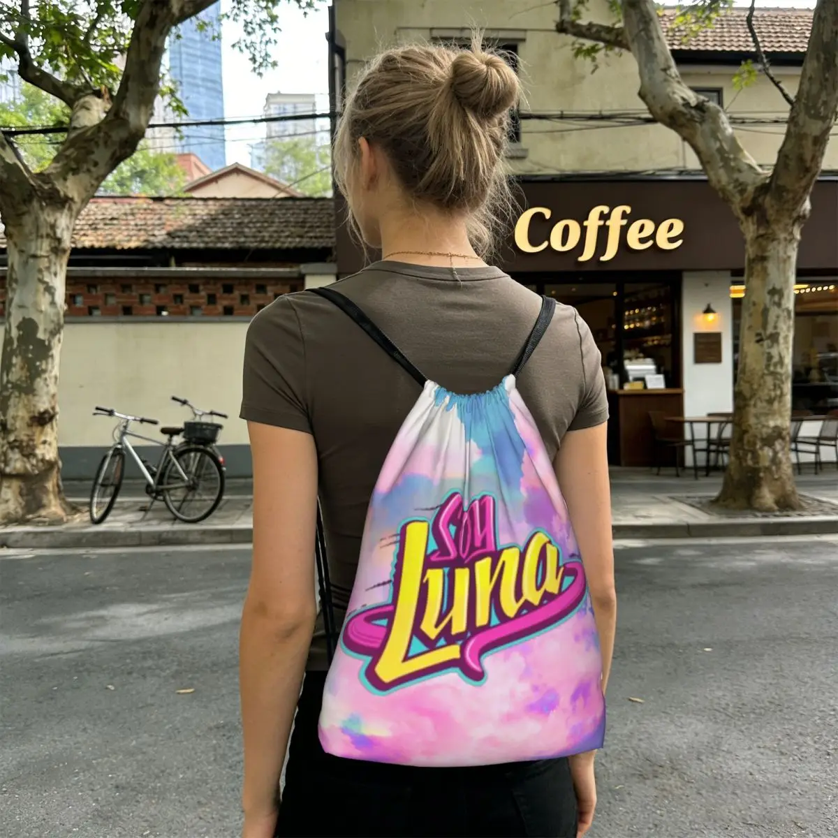 Soy Luna Karaol Music Children Backpacks Multi-function Drawstring Bags Shoes Bag Book Bags for Man Woman Students