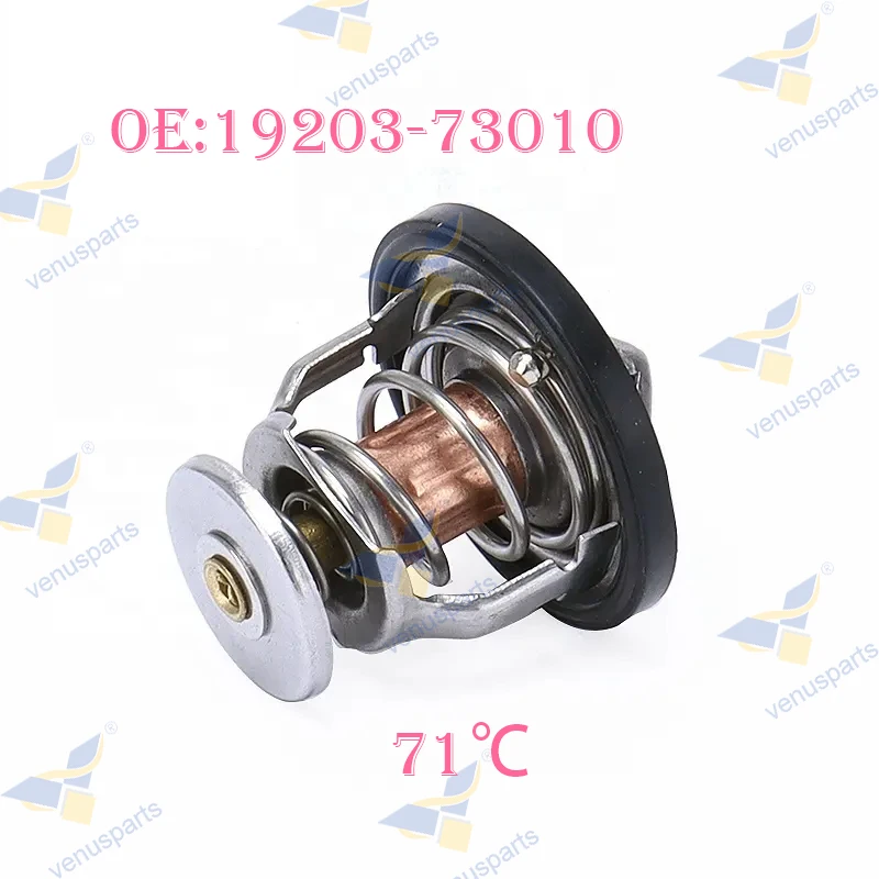 19203-73010 Engine Thermostat 71℃ For Kubota Z482 D722 D850 D950