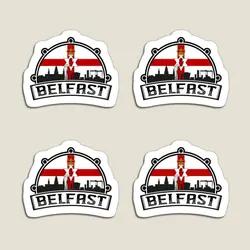 Belfast Northern Ireland Skyline Travel Magnet Magnetic Refrigerator Cute Kids Stickers Baby Children Decor Home