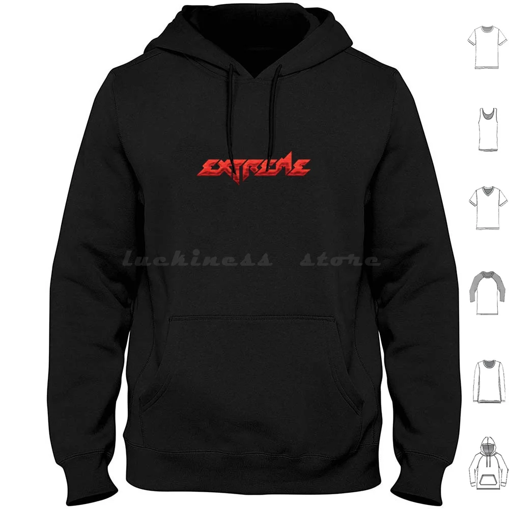 Extreme Band Of Rock Hoodies Long Sleeve Bands Heavy Metal Hard Alternative 70s 80s 90s Music Logo Vintage Retro