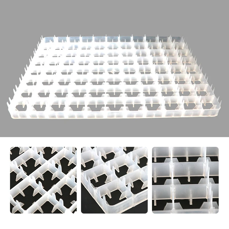 Imagem -04 - Quail Egg Turning Tray Egg Incubator Egg Turner Tray Farm Poultry Duck Hatcher Container Máquina de Reprodução Automática 440 Pcs