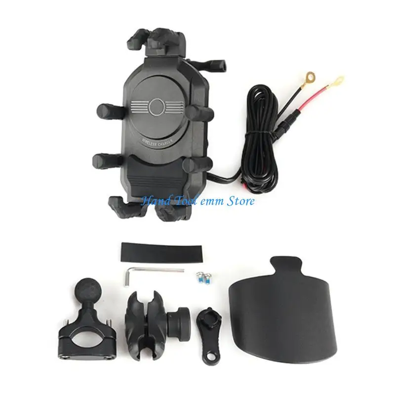 

H37F Shock Assusting Motorbike Phone Mount Rack Kune с быстрым выпуском для непревзойденной навигации по местности.