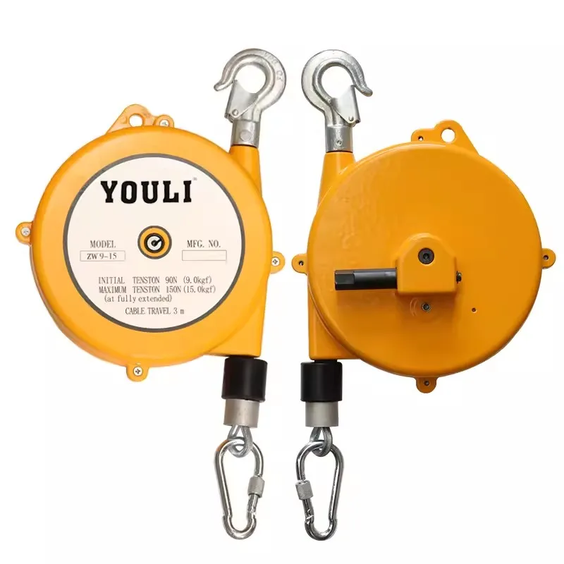 9-15KG Spring Balancer Self-locking Tower-Type Lifting Hook Spring Holder Steel Wire Rope Lifting Jack