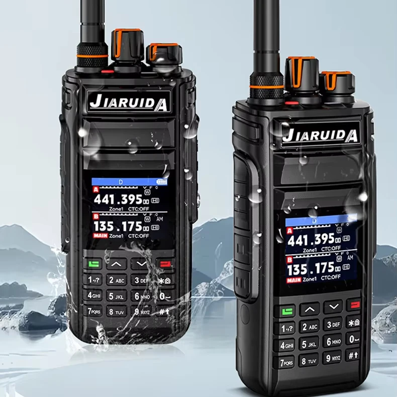 

JIARUIDA YH-UV390 10W Two Ways Radio Waterproof Ip68 10km Walki Talki Long Range Talkie Walkie